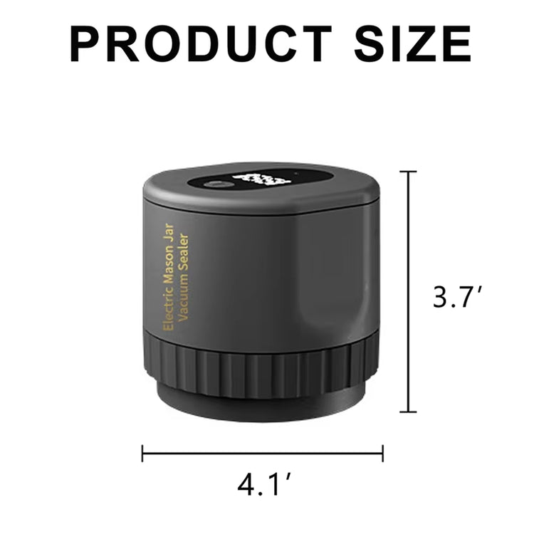 A67Z Mason Jar Vacuum 2 in 1 Design Electric Mason Jar Vacuum Sealing Kit, Fully Automatic Suction Stop Food Storage