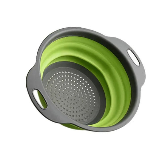 Foldable Strainer Fruit Vegetable Washing Basket Colander Dish Drainer Silicon Colander Collapsible Drainer Kitchen Gadgets