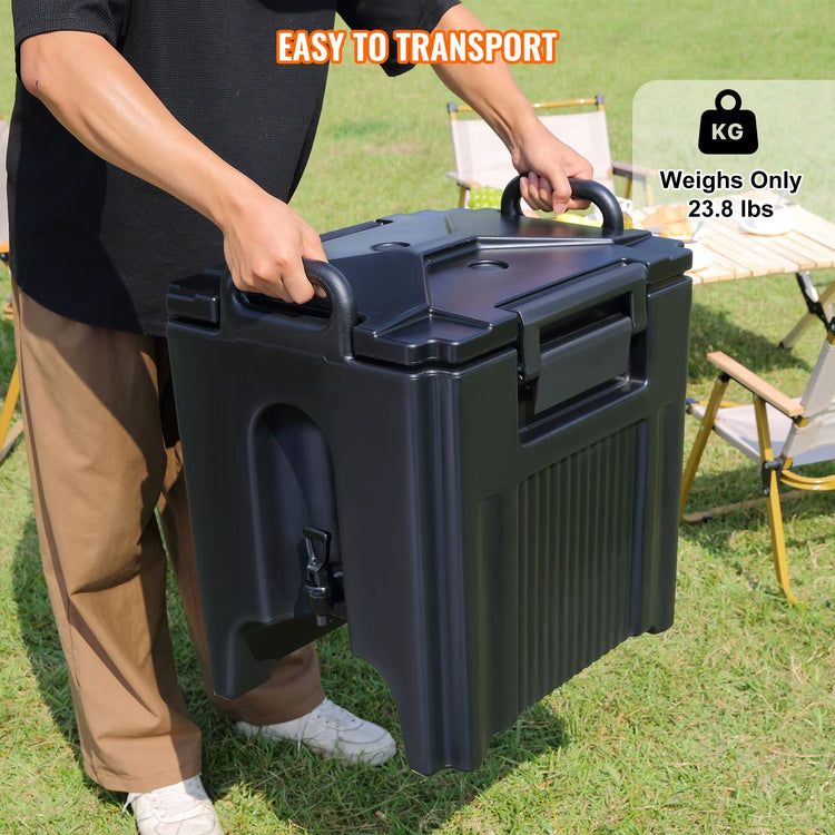 Succebuy 2.5 5 10 Gallon Insulated Beverage Dispenser Food-Grade Hot and Cold Beverage Server Thermal Drink Dispenser Cooler