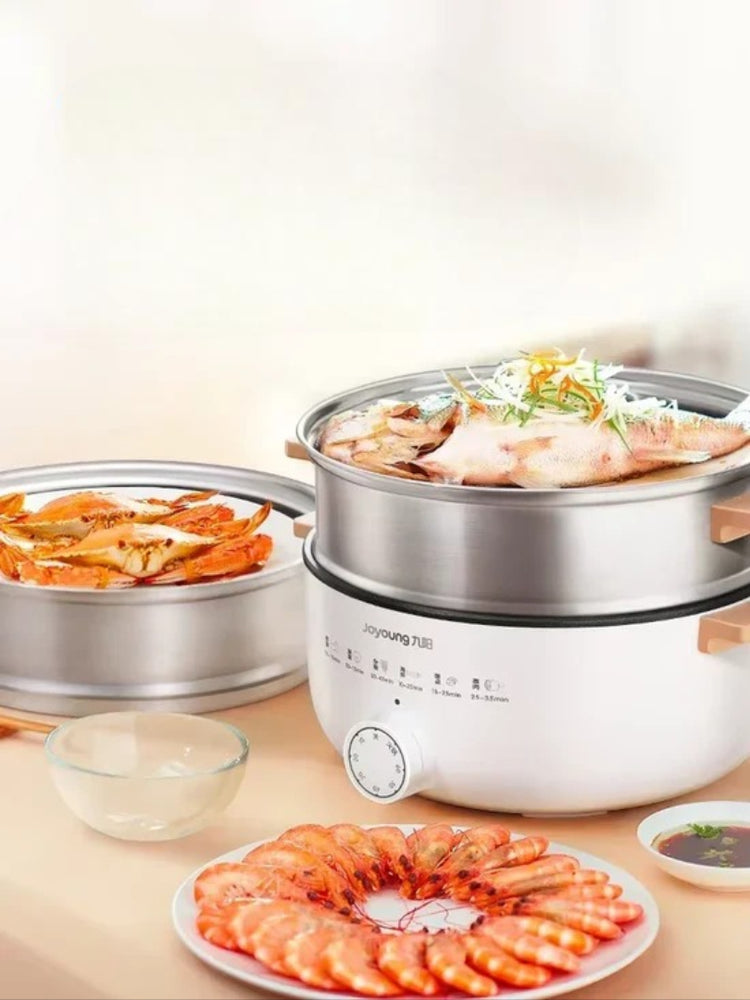220V Electric Heated Steamer Food Household Multi-Functional Three-Layer Stainless Steel Large-Capacity Vegetable Cooke C