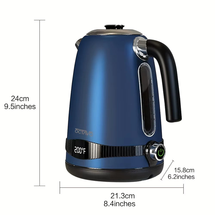 1Pc 1.8QT Electric Kettle, US Plug, Temperature Control with 7 Heat Settings & LED Display, (1100W) , Kitchen and Home