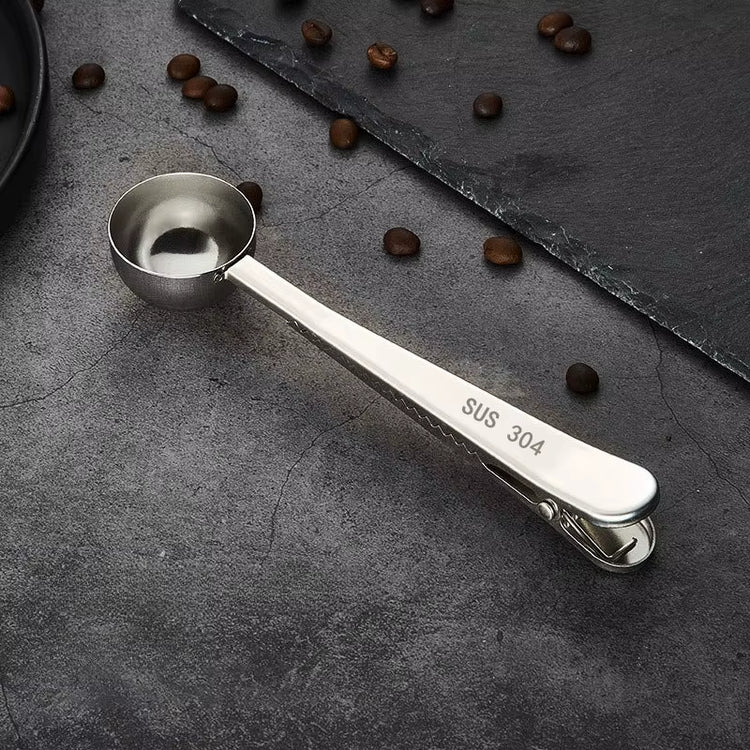 Coffee Spoon Measuring Beans Coffee Powder Sealing Clip Measuring Utensils Bean Measuring