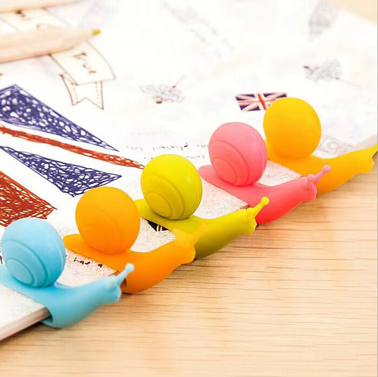 5 Pcs/Set Cute Snail Shape Tea Bag Clip Cup Mug Tea Infusers Strainer Clips Party Decor Random Color Silicone Tea Bag Holder