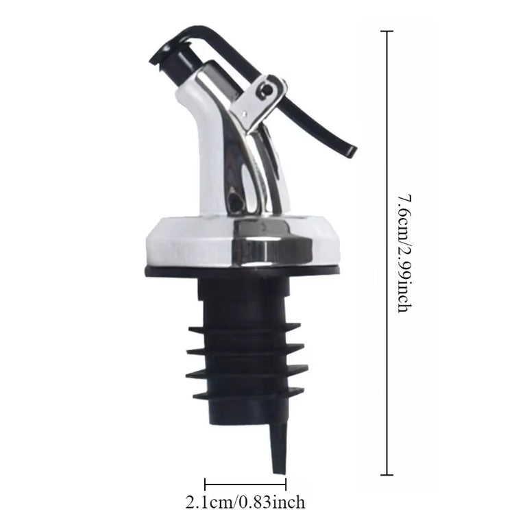 2Pcs Oil Bottle Stopper Kitchen Press Type Oil Guide Nozzle Sealed Leakproof Spray Soy Sauce Seasoning Bottle Oil Nozzle Plug