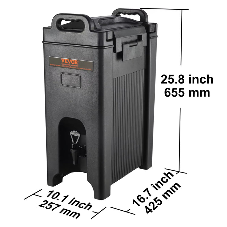 Succebuy 2.5 5 10 Gallon Insulated Beverage Dispenser Food-Grade Hot and Cold Beverage Server Thermal Drink Dispenser Cooler