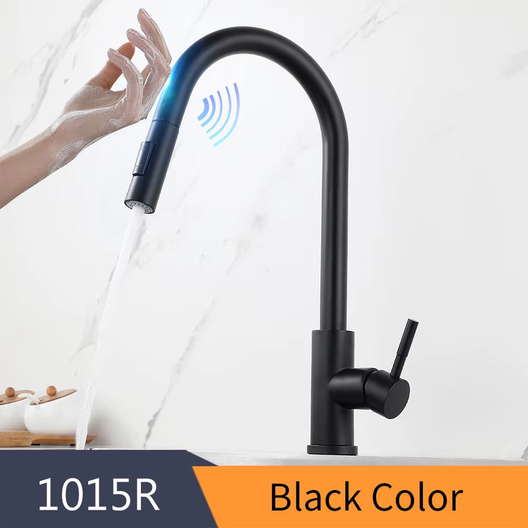 Smart Touch Kitchen Faucets Crane for Sensor Kitchen Water Tap Sink Mixer Rotate Touch Faucet Sensor Water Mixer KH-1015