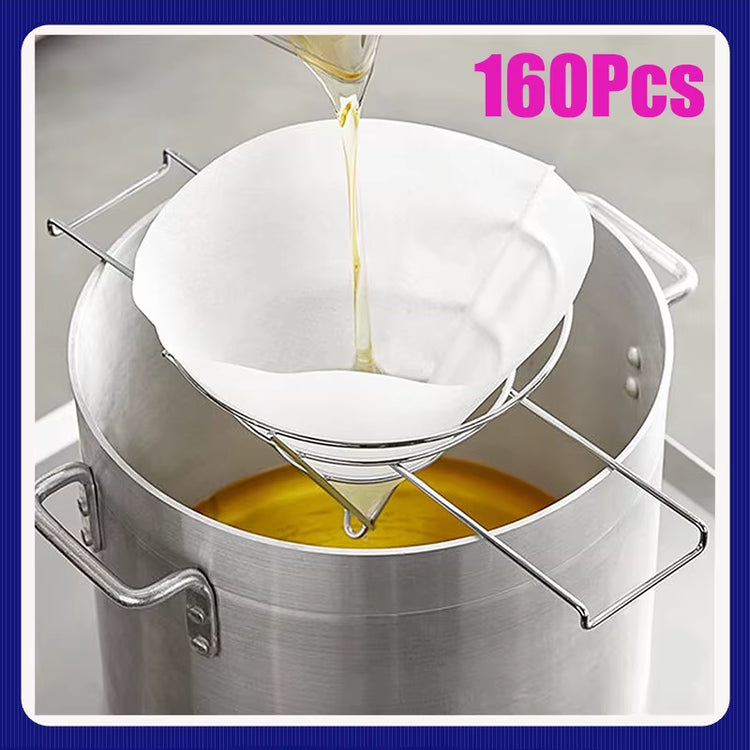 New Fryer Oil Filter Cone Filters Non-Woven Filter Cones Cooking Oil Filter Cones Filter Kitchen Restaurants Hotels Accessory