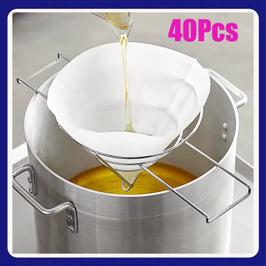 New Fryer Oil Filter Cone Filters Non-Woven Filter Cones Cooking Oil Filter Cones Filter Kitchen Restaurants Hotels Accessory