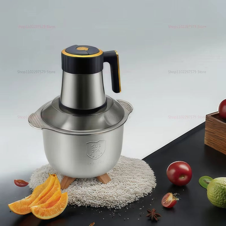 5L Electric Meat Grinder Stainless Steel Food Processor Chopper Kitchen Utensils Vegetable and Fruit Chopper Kitchens Utensil