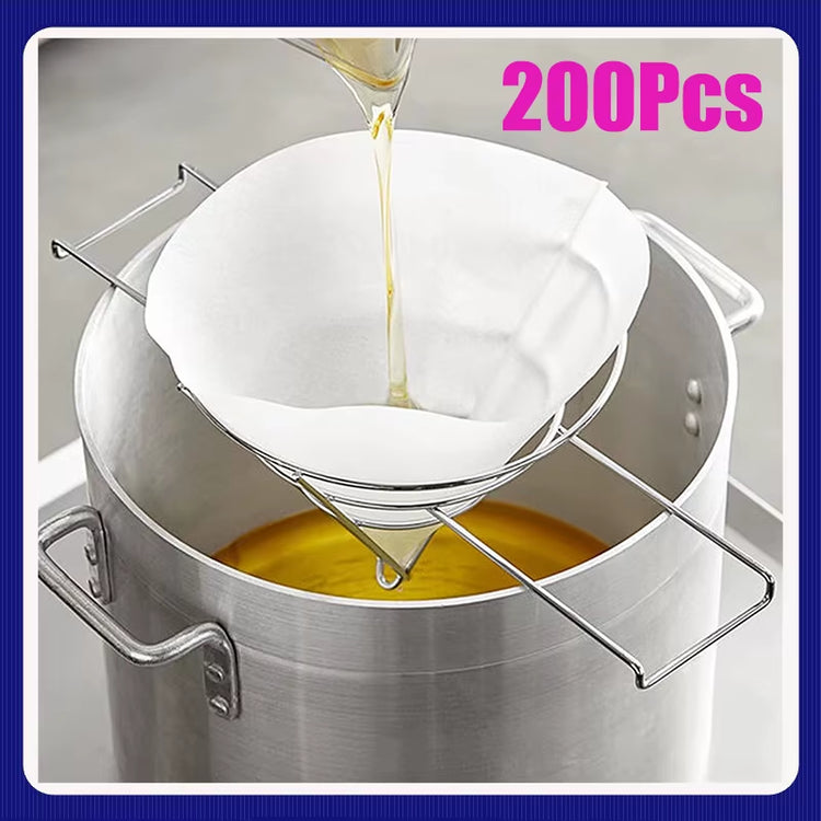 New Fryer Oil Filter Cone Filters Non-Woven Filter Cones Cooking Oil Filter Cones Filter Kitchen Restaurants Hotels Accessory