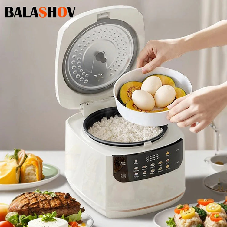 Electric Rice Cooker 2L 1-3 People Multi Cooker Non-Stick Pot Smart Mechanical Multicooker Steamed Mini Rice Pot for Home