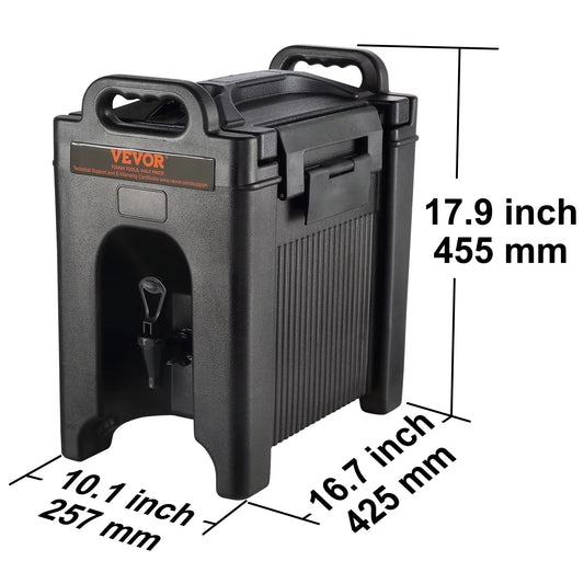 Succebuy 2.5 5 10 Gallon Insulated Beverage Dispenser Food-Grade Hot and Cold Beverage Server Thermal Drink Dispenser Cooler