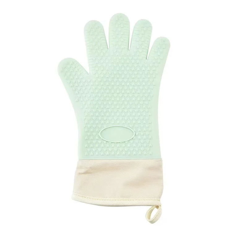 1PC Anti-Scald Thickened Silicone Gloves Heat Resistant Microwave Oven Baking Gloves BBQ Gloves Anti-Slip Heat Insulation Mitts