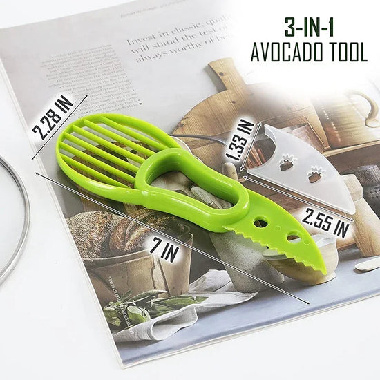 3 in 1 Avocado Slicer Shea Corer Plastic Knife Fruit Peeler Cutter Pulp Separator for Home Kitchen Gadgets Fruit Vegetable Tools