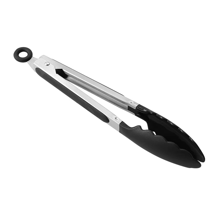 1Pcs Silicone Food Tong Stainless Steel Kitchen Tongs Silicone Non-Slip Cooking Clip Clamp BBQ Salad Tools Kitchen Accessories