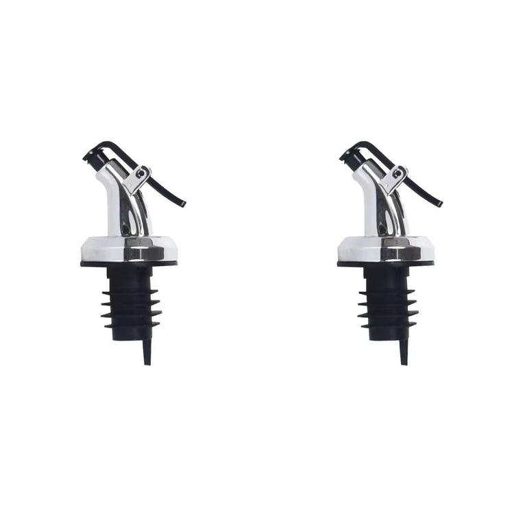 2Pcs Oil Bottle Stopper Kitchen Press Type Oil Guide Nozzle Sealed Leakproof Spray Soy Sauce Seasoning Bottle Oil Nozzle Plug