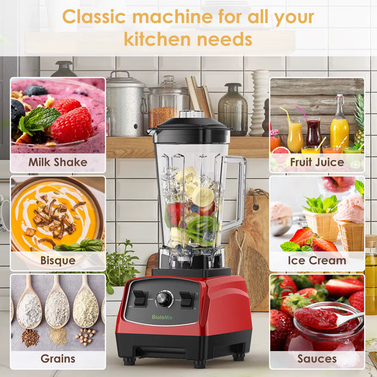 BPA Free 3HP 2200W Heavy Duty Commercial Grade Blender Mixer Juicer High Power Food Processor Ice Smoothie Bar Fruit Blender