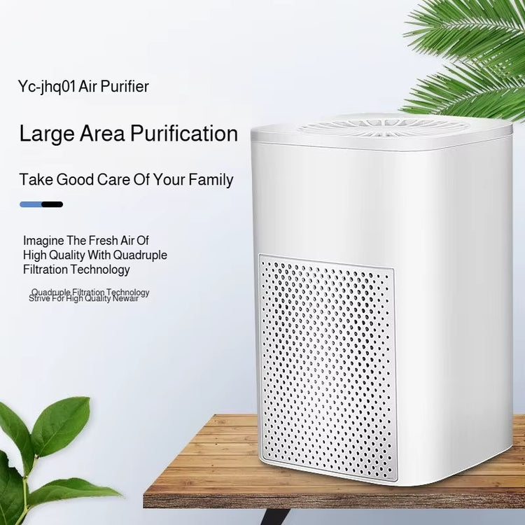 Home Air Purifier Mini Indoor Blue Light Negative Ion Air Freshener with HEPA Filter for Office