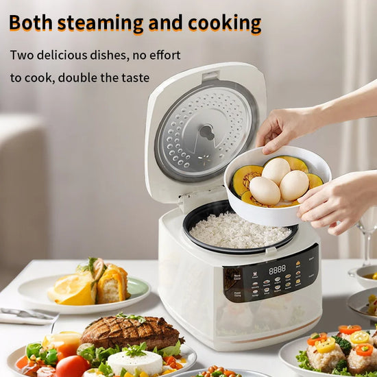 Electric Rice Cooker 2L 1-3 People Multi Cooker Non-Stick Pot Smart Mechanical Multicooker Steamed Mini Rice Pot for Home