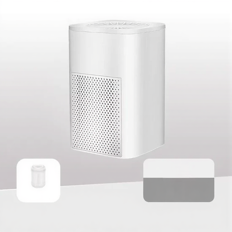 Home Air Purifier Mini Indoor Blue Light Negative Ion Air Freshener with HEPA Filter for Office