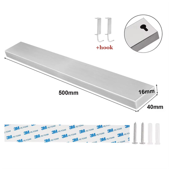 40CM 50CM Stainless Steel Knife Stand Magnetic Knife Holder Wall Block Storage Rack for Knives Kitchen Accessories Organizer