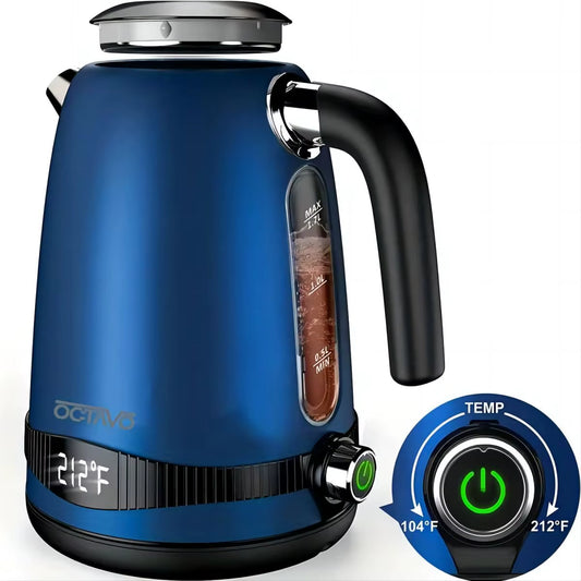 1Pc 1.8QT Electric Kettle, US Plug, Temperature Control with 7 Heat Settings & LED Display, (1100W) , Kitchen and Home