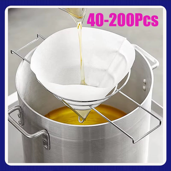 New Fryer Oil Filter Cone Filters Non-Woven Filter Cones Cooking Oil Filter Cones Filter Kitchen Restaurants Hotels Accessory