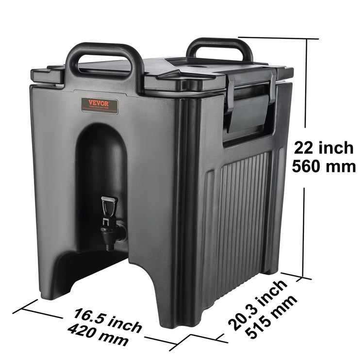 Succebuy 2.5 5 10 Gallon Insulated Beverage Dispenser Food-Grade Hot and Cold Beverage Server Thermal Drink Dispenser Cooler