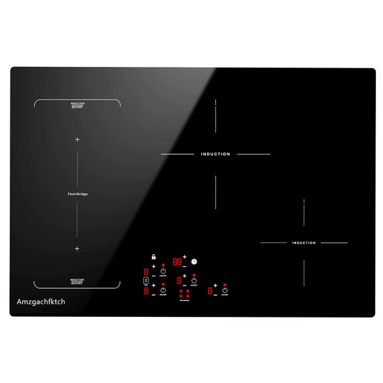 9000W Built-In Induction Cooktop 4 Burners-Touch Control Smart Cooking Timer&Child Lock Power Boost Electric Stove 110V