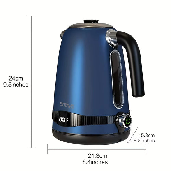 1Pc 1.8QT Electric Kettle, US Plug, Temperature Control with 7 Heat Settings & LED Display, (1100W) , Kitchen and Home