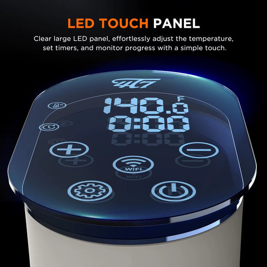 Sous Vide Machine 1100W, Sous Vide Precision Cooker, Ultra Quiet Immersion Circulator with Recipes, Accurate Temperature Control