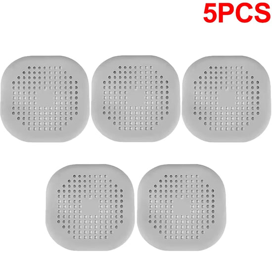 5/1PCS Hair Catcher Filter Sink Anti-Blocking Strainer Bathtub Shower Floor Silicone Stopper Cover Kitchen Bathroom Accessor