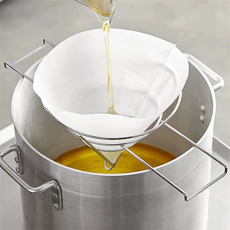 40 Pcs Fryer Oil Filter Cone Filters Non-Woven Filter Cones Cooking Oil Filter Cones Filter Kitchen Restaurants Hotels Accessory