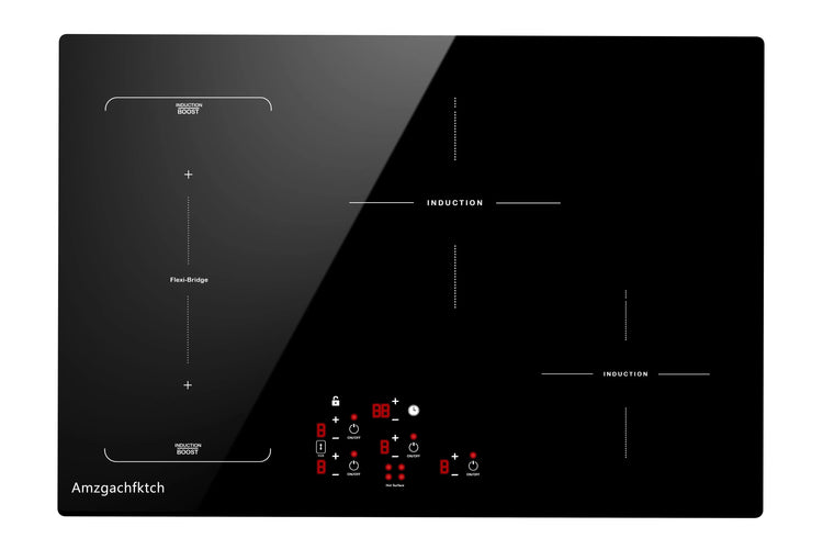 9000W Built-In Induction Cooktop 4 Burners-Touch Control Smart Cooking Timer&Child Lock Power Boost Electric Stove 110V