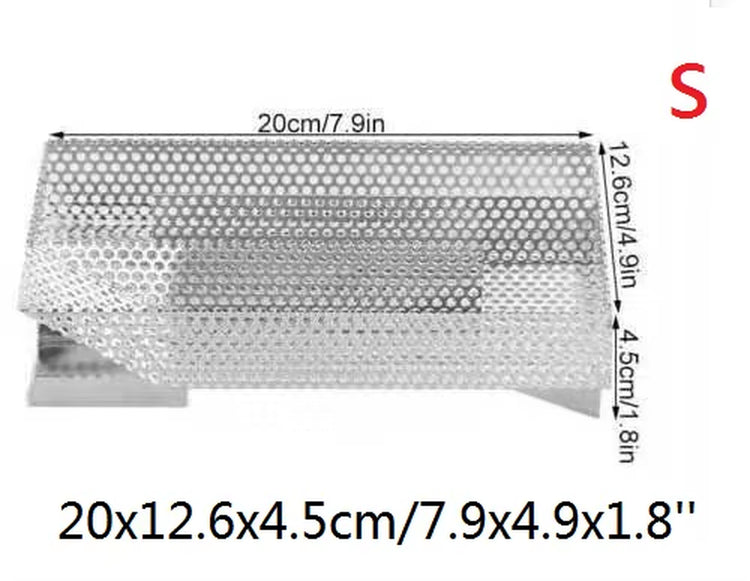 Stainless Steel Pellet Smoke Generator Cooking Tool for BBQ Grill Hot or Cold Smoking Box Grill Meat Fish Cheese Barbecue Tool