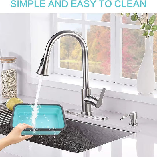 4Pcs Collapsible Lunch Box Silicone Food Storage Containers with Lids, Portable Expandable Bowls Travel Folding Food Storage Box