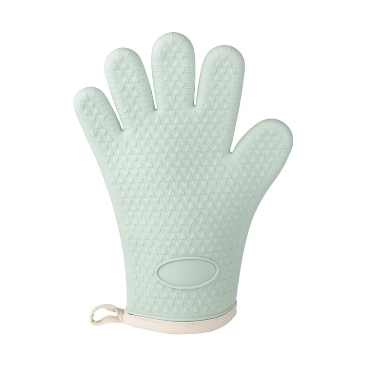 1PC Anti-Scald Thickened Silicone Gloves Heat Resistant Microwave Oven Baking Gloves BBQ Gloves Anti-Slip Heat Insulation Mitts