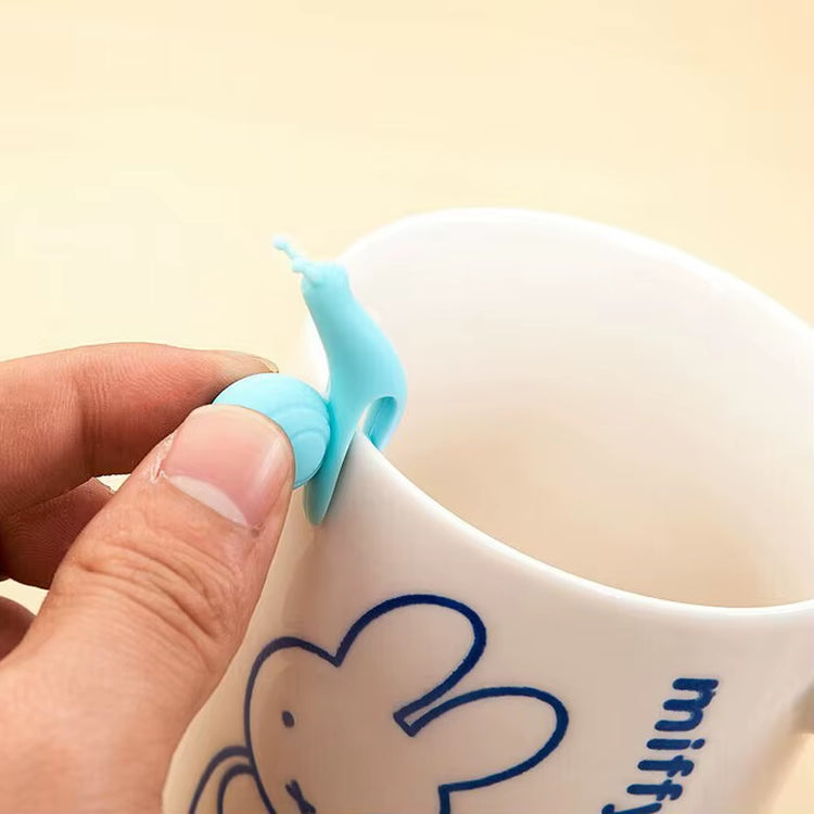 5 Pcs/Set Cute Snail Shape Tea Bag Clip Cup Mug Tea Infusers Strainer Clips Party Decor Random Color Silicone Tea Bag Holder
