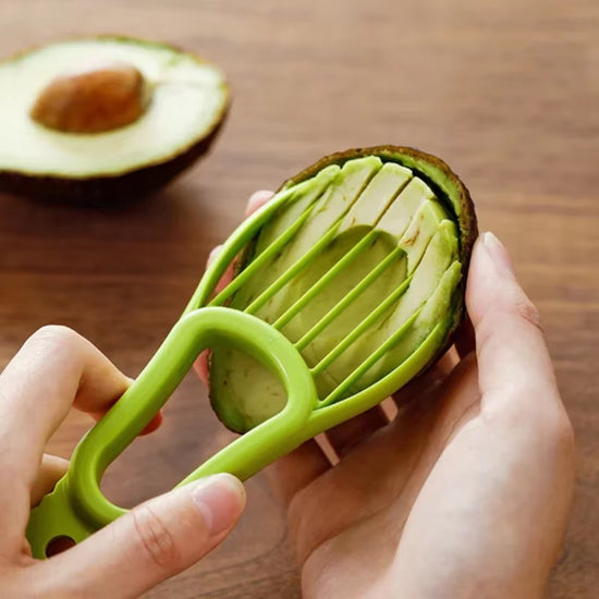 3 in 1 Avocado Slicer Shea Corer Plastic Knife Fruit Peeler Cutter Pulp Separator for Home Kitchen Gadgets Fruit Vegetable Tools