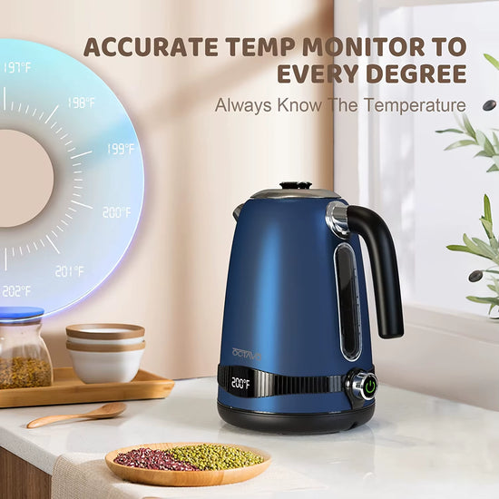 1Pc 1.8QT Electric Kettle, US Plug, Temperature Control with 7 Heat Settings & LED Display, (1100W) , Kitchen and Home