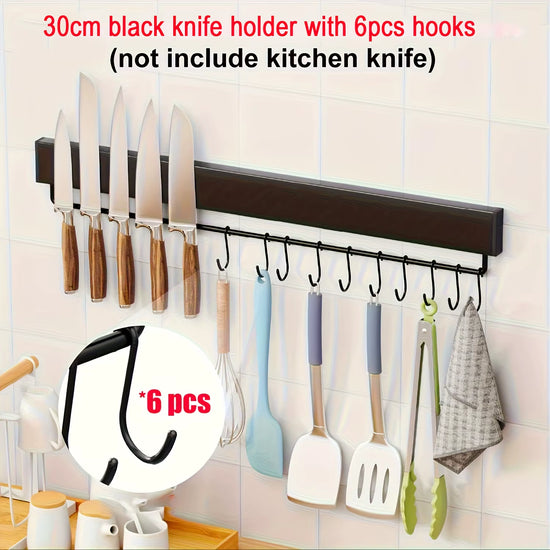 40CM 50CM Stainless Steel Knife Stand Magnetic Knife Holder Wall Block Storage Rack for Knives Kitchen Accessories Organizer