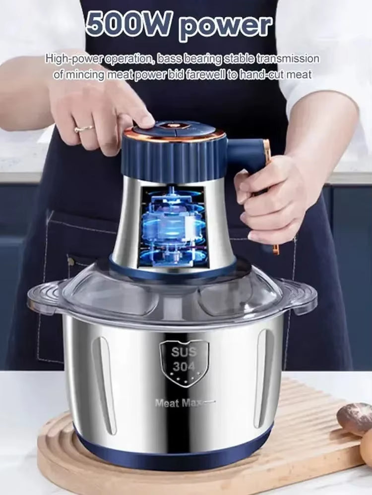 5L Electric Meat Grinders 304 Stainless Steel Food Crusher Multifunctional Vegetable Slicer Chopper Baby Food Processor 110V US