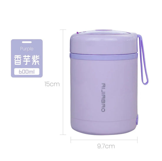 600ML USB Electric Heating Lunch Box Portable Picnic Milk Drink Food Heater Stainless Steel Food Warmer Container 5V 12V 24V