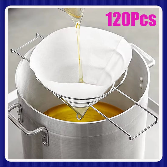 New Fryer Oil Filter Cone Filters Non-Woven Filter Cones Cooking Oil Filter Cones Filter Kitchen Restaurants Hotels Accessory