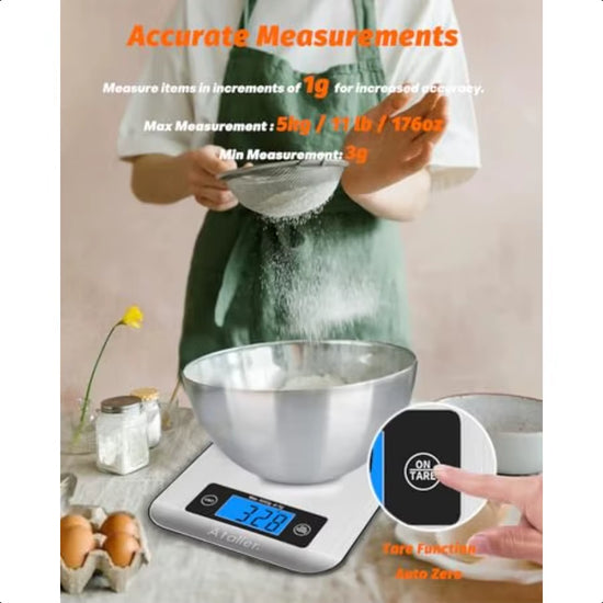 Smart Food Scales with Nutritional Calculator Smartphone App with 26 Nutrients Tracking Calorie Marco Digital Kitchen Weight Gr