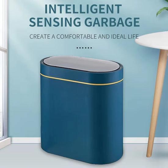 7L Smart Induction Trash Can Automatic Intelligent Sensor Dustbin Electric Touch Trash Bin for Kitchen Bathroom Bedroom Trash