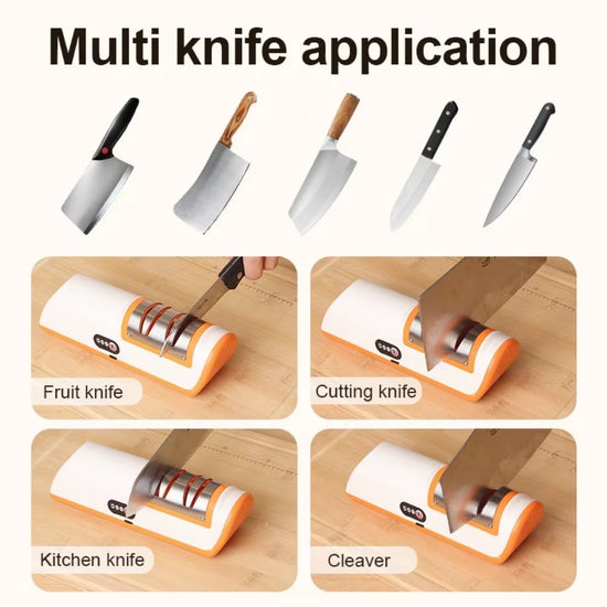 Professional Knife Sharpener Machine Electric Cuchiilos Sharpener Camping Diamond Sharpening Stone Kitchen Accessories Knives